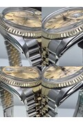 36mm • 1976 Rolex DateJust ref.16013 cal.3035 Champagne Dial 18k Gold Bezel Automatic
